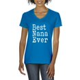 thumbnail image 1 of MmF - Women's T-Shirt V-Neck Short Sleeve, up to Women Size 3XL - Best Nana, 1 of 5