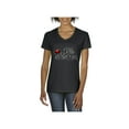 thumbnail image 1 of MmF - Women's T-Shirt V-Neck Short Sleeve, up to Women Size 3XL - Big Sister, 1 of 5