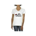 thumbnail image 1 of MmF - Women's T-Shirt V-Neck Short Sleeve, up to Women Size 3XL - Big Sister, 1 of 5