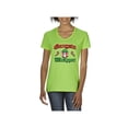 thumbnail image 1 of MmF - Women's T-Shirt V-Neck Short Sleeve, up to Women Size 3XL - Christmas Wrapper, 1 of 5