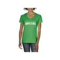 thumbnail image 1 of MmF - Women's T-Shirt V-Neck Short Sleeve, up to Women Size 3XL - Dallas, 1 of 5