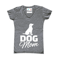 thumbnail image 1 of MmF - Women's T-Shirt V-Neck Short Sleeve, up to Women Size 3XL - Dog Mom, 1 of 5