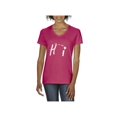 thumbnail image 1 of MmF - Women's T-Shirt V-Neck Short Sleeve, up to Women Size 3XL - Hawaii, 1 of 5
