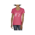thumbnail image 1 of MmF - Women's T-Shirt V-Neck Short Sleeve, up to Women Size 3XL - Hawaii, 1 of 5