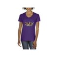 thumbnail image 1 of MmF - Women's T-Shirt V-Neck Short Sleeve, up to Women Size 3XL - Horses Herd, 1 of 5