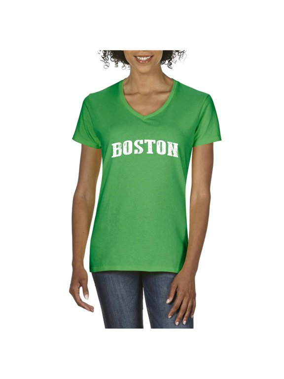 MmF - Women's T-Shirt V-Neck Short Sleeve, up to Women Size 3XL - Santa Clara