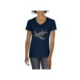 thumbnail image 1 of MmF - Women's T-Shirt V-Neck Short Sleeve, up to Women Size 3XL - Sea Turtle Hawaii, 1 of 5