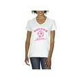thumbnail image 1 of MmF - Women's T-Shirt V-Neck Short Sleeve, up to Women Size 3XL - Soccer Mom, 1 of 5