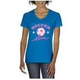 thumbnail image 1 of MmF - Women's T-Shirt V-Neck Short Sleeve, up to Women Size 3XL - Soccer Mom, 1 of 5