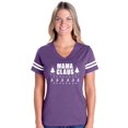 thumbnail image 1 of MmF - Womens Football Fine Jersey T-shirts - Christmas Mama Claus, 1 of 5