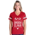 thumbnail image 1 of MmF - Womens Football Fine Jersey T-shirts - Christmas Santa Claus Daddy, 1 of 5