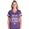 thumbnail image 1 of MmF - Womens Football Fine Jersey T-shirts - Christmas Santa Claus Daddy, 1 of 5