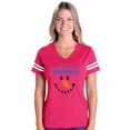 thumbnail image 1 of MmF - Womens Football Fine Jersey T-shirts - MY XMAS SNOWMAN FLIP UP, 1 of 4