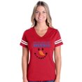 thumbnail image 1 of MmF - Womens Football Fine Jersey T-shirts - MY XMAS SNOWMAN FLIP UP, 1 of 5
