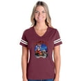 thumbnail image 1 of MmF - Womens Football Fine Jersey T-shirts - SEASONS GREETINGS HAPPY HOLIDAYS, 1 of 5