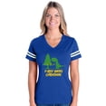 thumbnail image 1 of MmF - Womens Football Fine Jersey T-shirts - XMAS DINOSAUR, 1 of 5