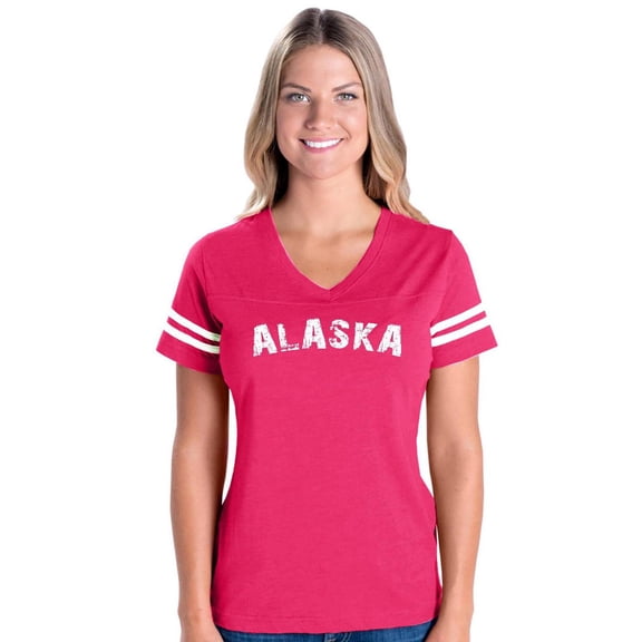 MmF - Womens Football Fine Jersey T-shirts, up to Size 3XL - Alaska