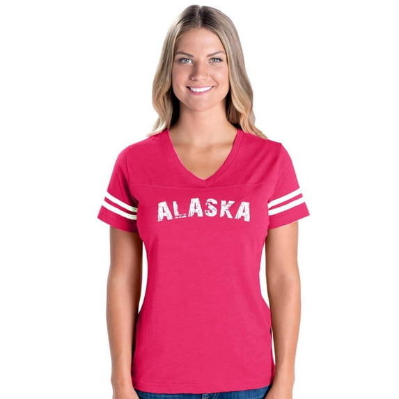 MmF - Womens Football Fine Jersey T-shirts, up to Size 3XL - Alaska
