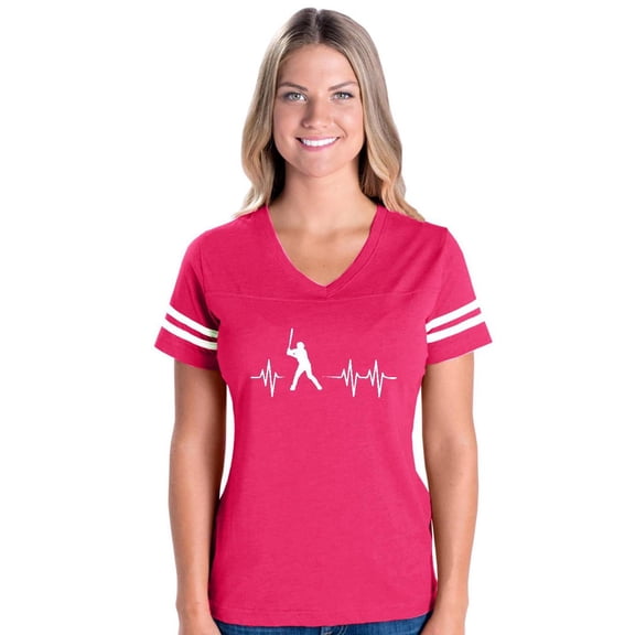 MmF - Womens Football Fine Jersey T-shirts, up to Size 3XL - Baseball