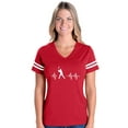 thumbnail image 1 of MmF - Womens Football Fine Jersey T-shirts, up to Size 3XL - Baseball, 1 of 5