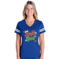 thumbnail image 1 of MmF - Womens Football Fine Jersey T-shirts, up to Size 3XL - Christmas Dear Santa, 1 of 5