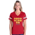 thumbnail image 1 of MmF - Womens Football Fine Jersey T-shirts, up to Size 3XL - Emoji Entourage, 1 of 5