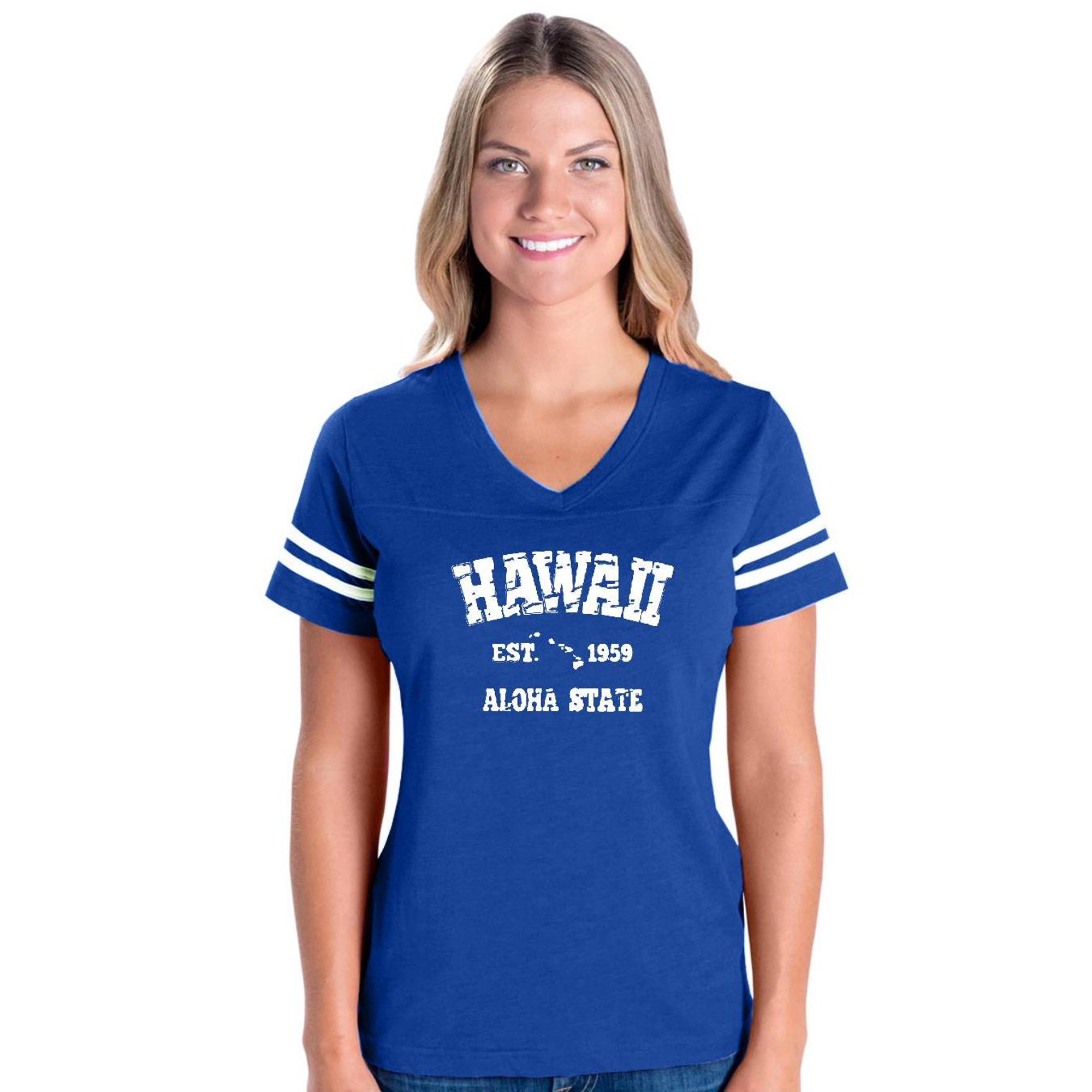 Ladies' Football Fine Jersey T-Shirt 