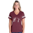 thumbnail image 1 of MmF - Womens Football Fine Jersey T-shirts, up to Size 3XL - Hawaii, 1 of 5