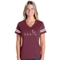 thumbnail image 1 of MmF - Womens Football Fine Jersey T-shirts, up to Size 3XL - Heartbeat Hunting, 1 of 5