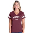 thumbnail image 1 of MmF - Womens Football Fine Jersey T-shirts, up to Size 3XL - Kentucky Girl, 1 of 5