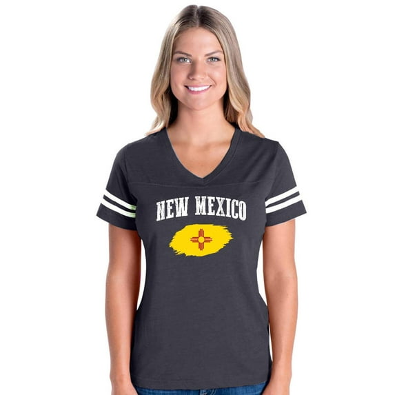 MmF - Womens Football Fine Jersey T-shirts, up to Size 3XL - New Mexico