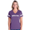 thumbnail image 1 of MmF - Womens Football Fine Jersey T-shirts, up to Size 3XL - Oregon, 1 of 5