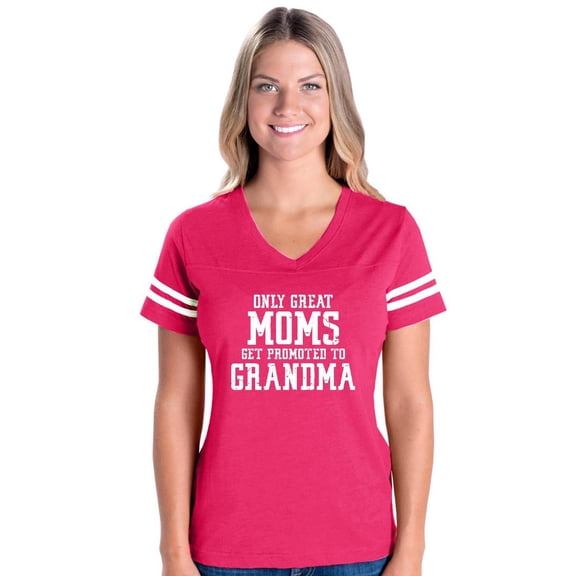 MmF - Womens Football Fine Jersey T-shirts, up to Size 3XL - Promoted to Grandma