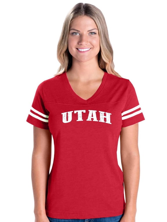 MmF - Womens Football Fine Jersey T-shirts, up to Size 3XL - Utah