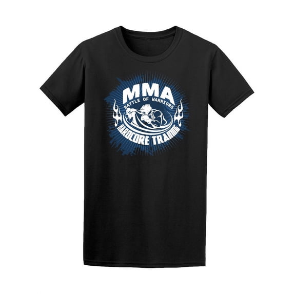 Mma Battle Of Warriors Hardcore T-Shirt Men -Image by Shutterstock, Male x-Large