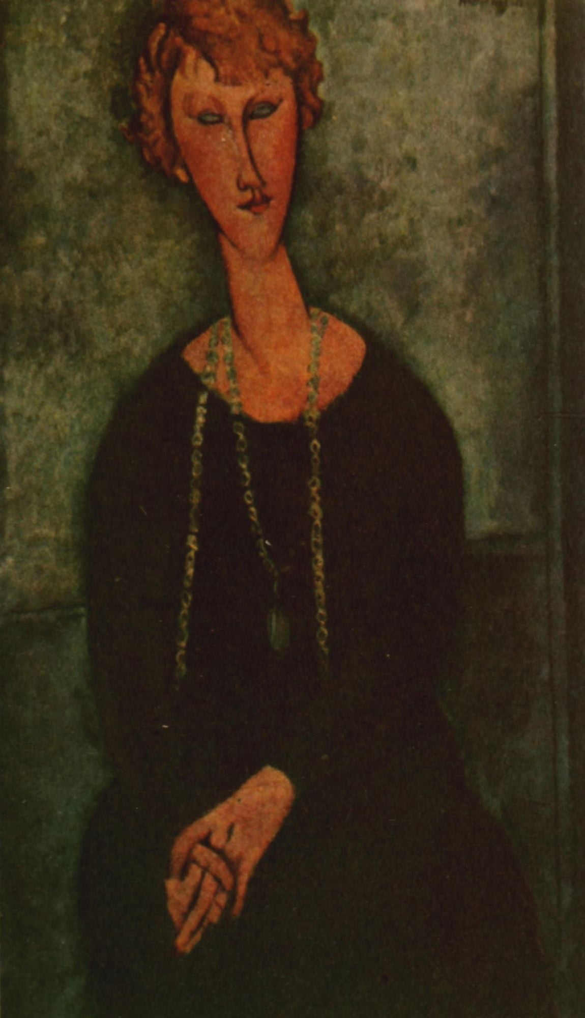 Mme Menier 1917 Canvas Art - Amedeo Modigliani (24 x 36)