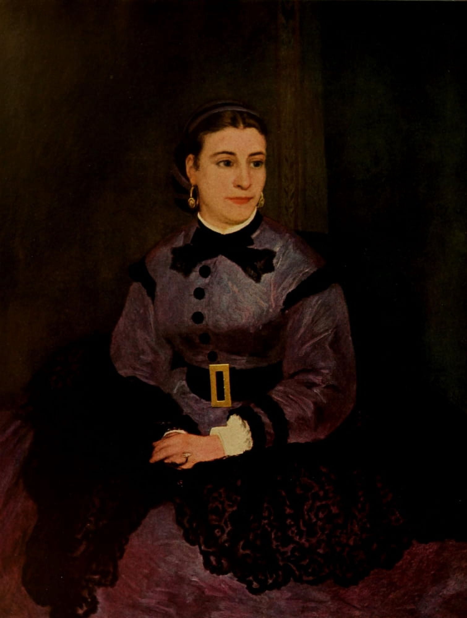 Mme Sicot 1865 Canvas Art - Pierre-Auguste Renoir (24 x 36)