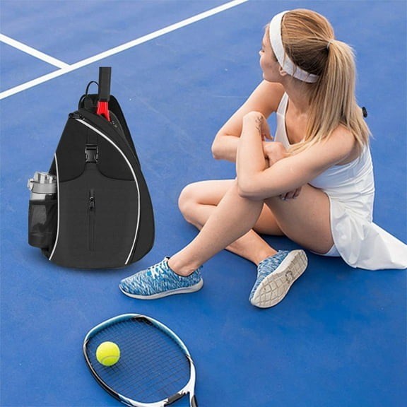 Mmeneyy Badminton Racket Bag For Outdoor Sports Training Singles Shoulder Tennis Bag Backpack Crossbody Bag