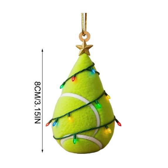 Mmeneyy Ball Christmas Tree Shaped Ornaments Funny Ball