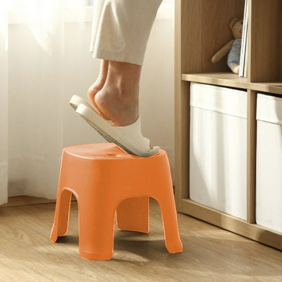 Mmeneyy Bathroom Small Stool Plastic Stool Children's Stool Home Stepping Non Slip Thickened Plastic Stool Baby Low Stool Bathing Stool