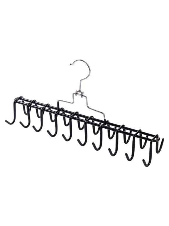 Belt Tie Hanger with 20 Hook, Multi Purpose Space-Saving Metal Hanger for Underwear Bras, Closet Organizer
