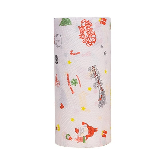 Mmeneyy Christmas Print Kitchens Paper Absorbent Oil Absorbent Kitchens Towel Paper