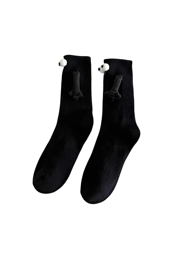 Christmas Socks Holding Hands Magnetic Funny Men Women Long Socks Couple Boyfriend Girlfriend Holiday Xmas Sock