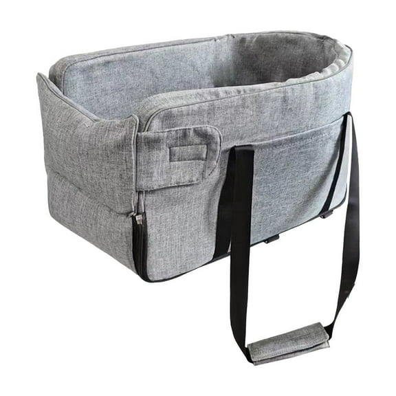 Mmeneyy Dog Car Seat for Small Dogs Console Dog Booster Seat Detachable Washable Center Console Interactive Pet Car Seats Armrest Booster Seat for Puppy Cats Pets