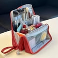 thumbnail image 1 of Mmeneyy Doresty Standing Up Makeup Bag Multi-Purpose Large Capacity Cloth Standing Makeup Bag Portable Waterproof Toiletry Bag With Compartments, 1 of 7