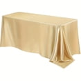 thumbnail image 1 of Mmeneyy Elegant Satin Tablecloth, Reusable Silky Solid Color Square Table Covers for Restaurant Wedding Banquet Party Home Decoration, 1 of 6