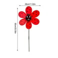thumbnail image 1 of Mmeneyy Flower Wind Spinner Garden Pinwheels Whirligigs Ladybug Bee Windmill Wind Spinner Pinwheel for The Yard Garden Lawn Patio Outdoor Decor, 1 of 1