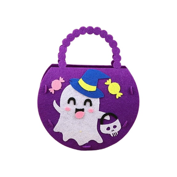Mmeneyy Halloween Tote Bags Non-woven Bags Ghost Festival Children's Gifts Candy Bags Halloween Props Supplies