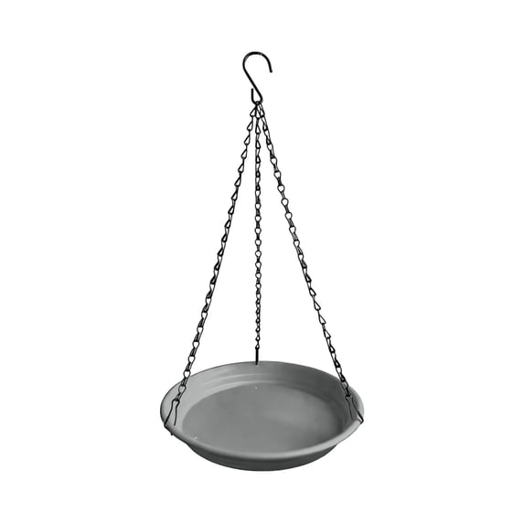 Mmeneyy Hanging Bird Bath & Bird Feeder with Chains and Hooks, Outdoor Birdbath Tray Wildlife Feeder for Garden Patio Porch Balcony