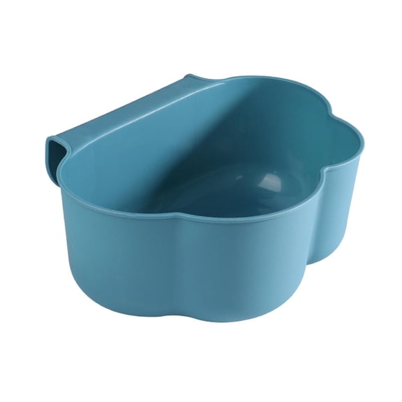 Mmeneyy Hanging Plastic Kitchen Trash Can, Cute Cloud Shaped Small Wall-Mounted Waste & Storage Basket for Bathroom, Office